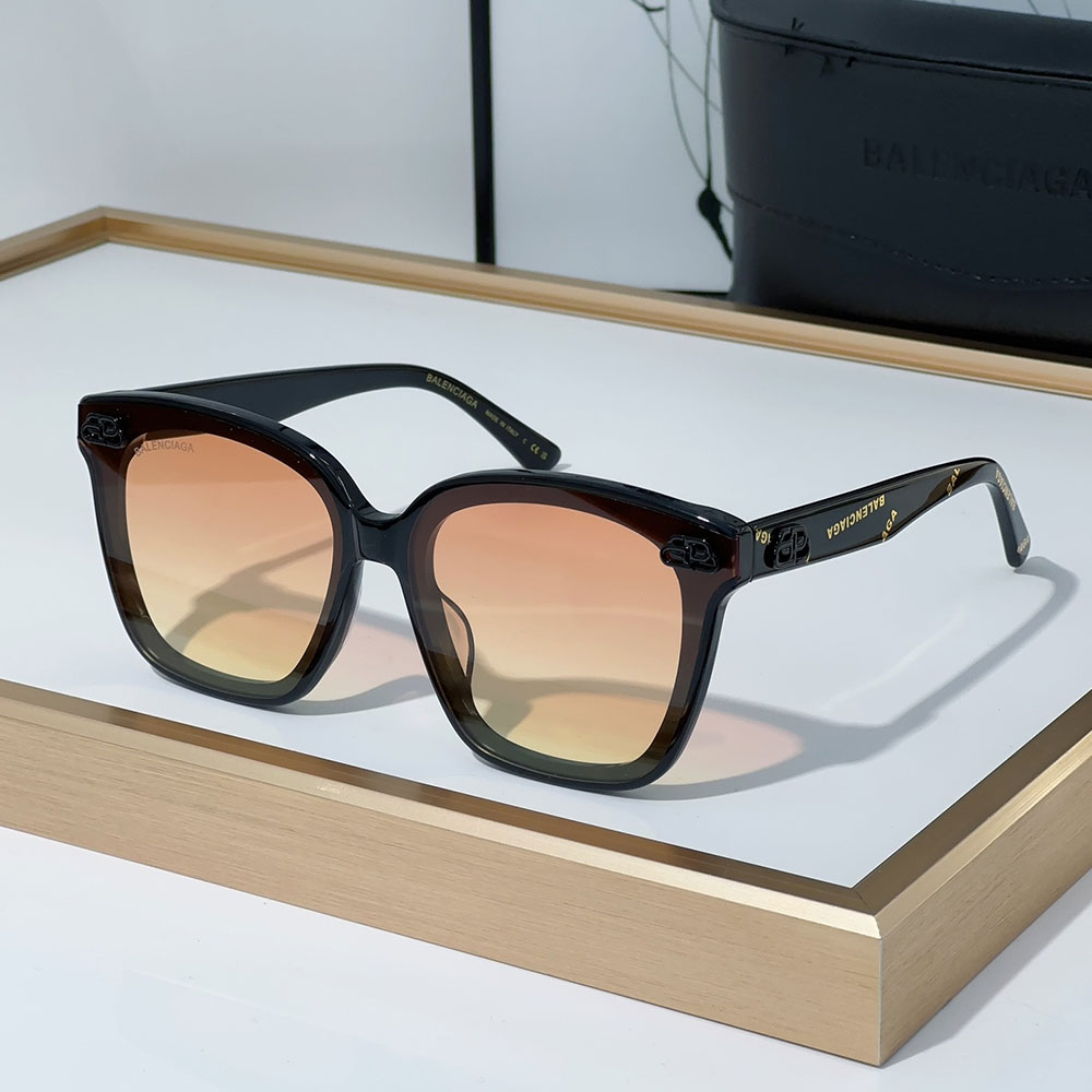 Balenciaga Mirror leg Logo  sunglasses Top quality （Replica）