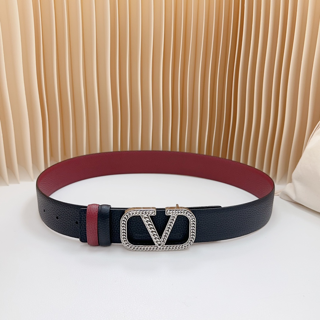 Valentino Leather Belts 1:1 Mirror Version