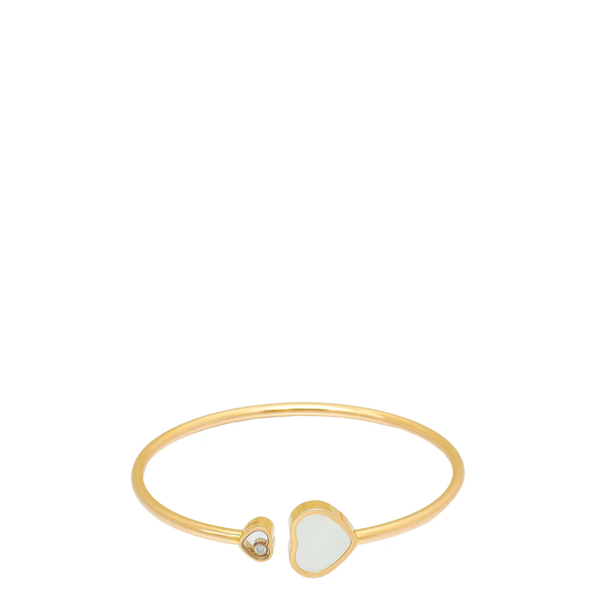 Chopard Ethical Rose Gold MOP Happy Hearts Bangle