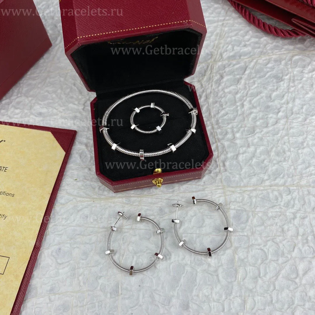 Copy Ecrou de Cartier Ring White Gold B4227400