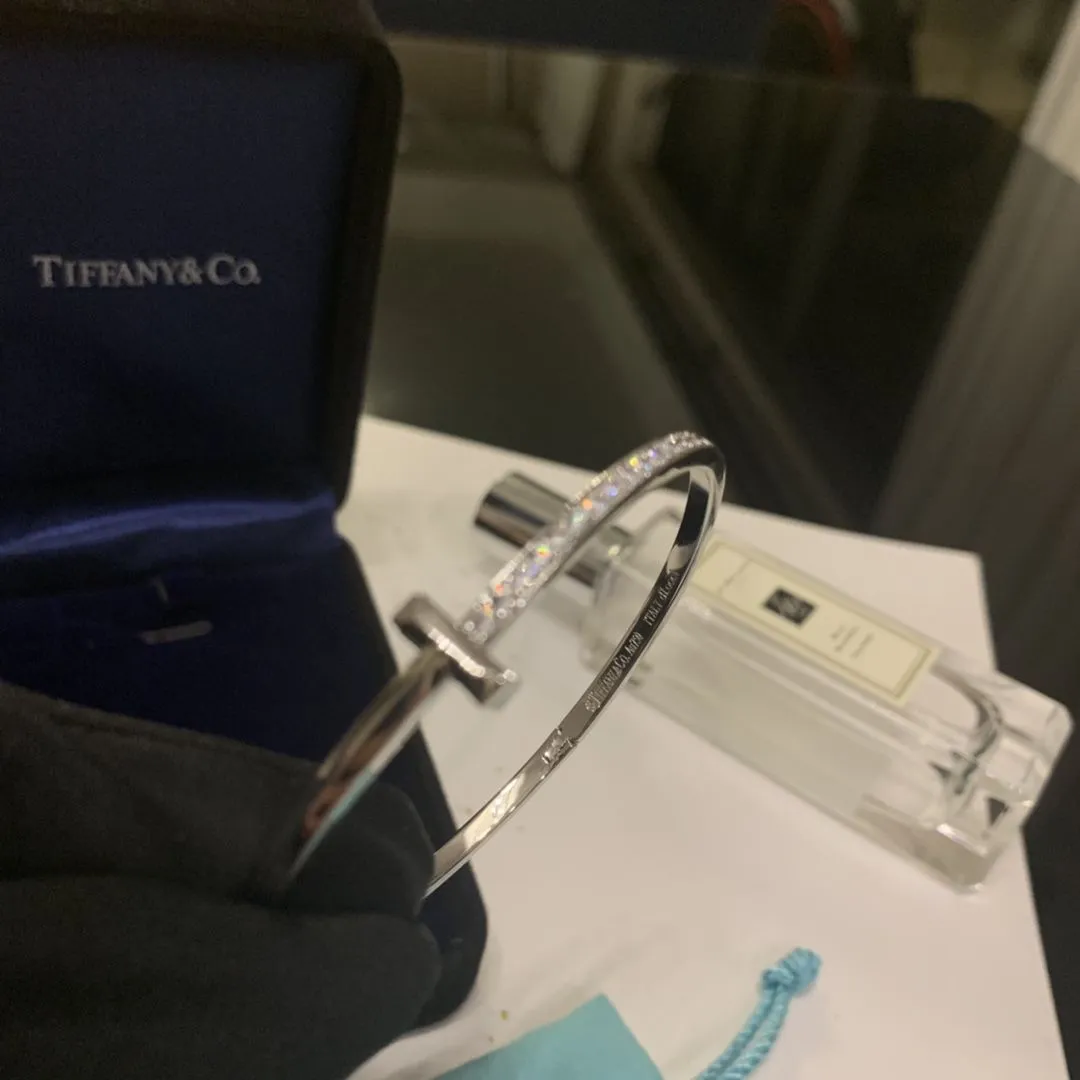 TOP Tiffany Female Tiffany T1 Unilateral Diamonds Fine Jewellery England Sale White Gold/Yellow Gold/Rose Gold