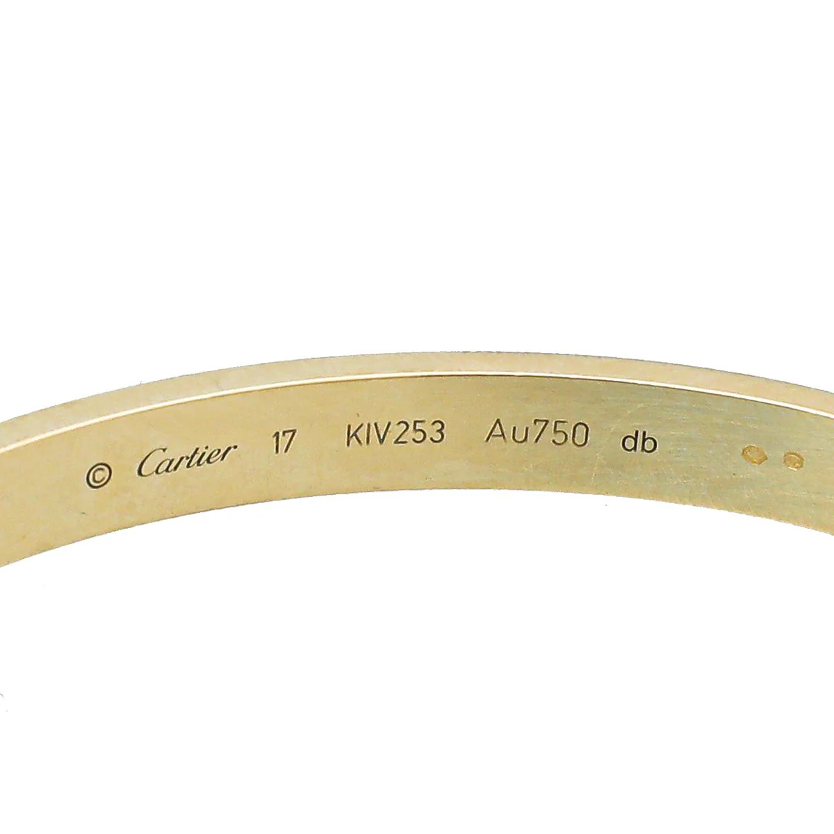 Cartier 18K Yellow Gold Love Bracelet 17