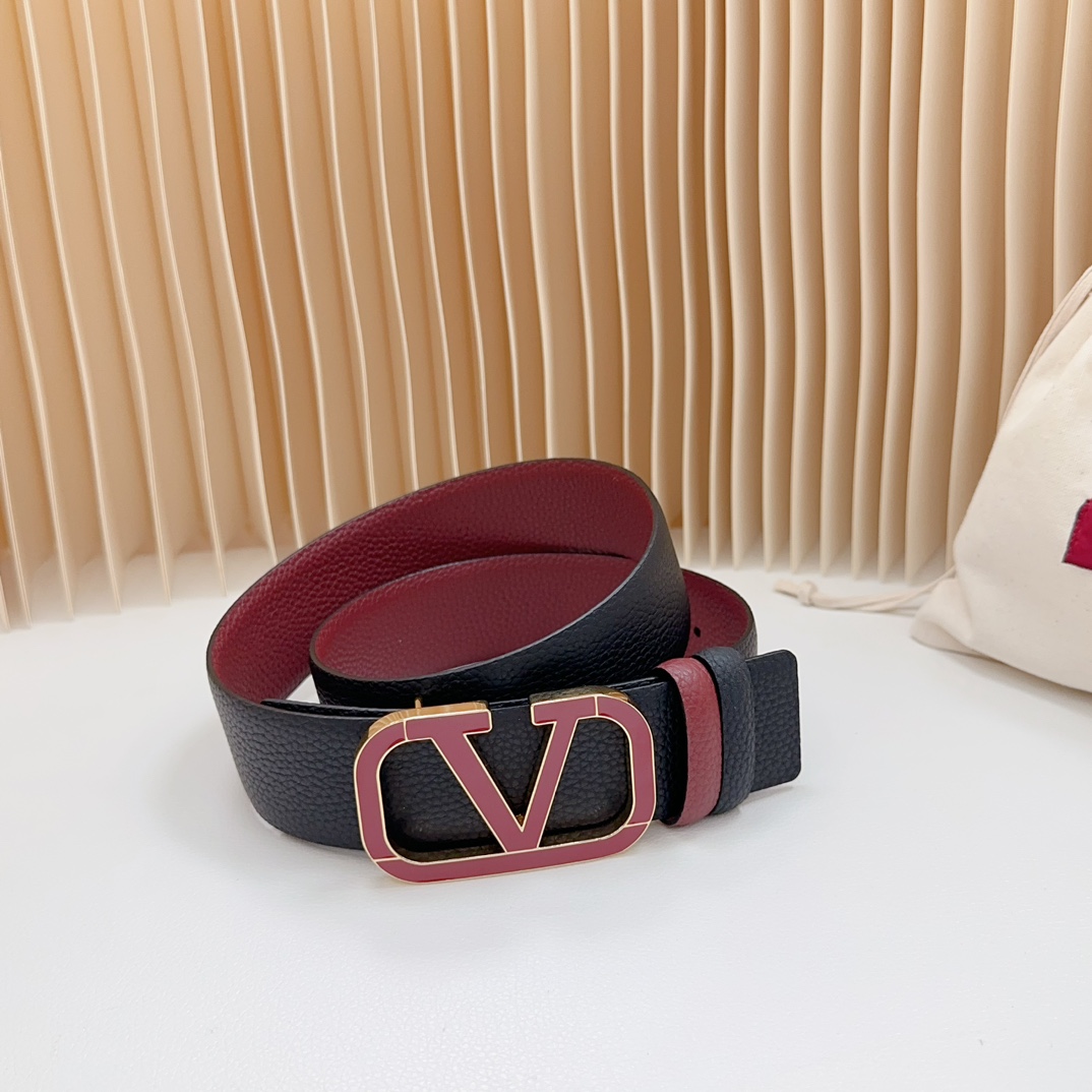 Valentino Leather Belts 1:1 Mirror Version