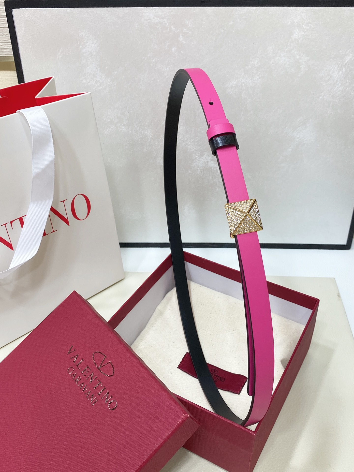 Valentino Leather Belts 1:1 Mirror Version