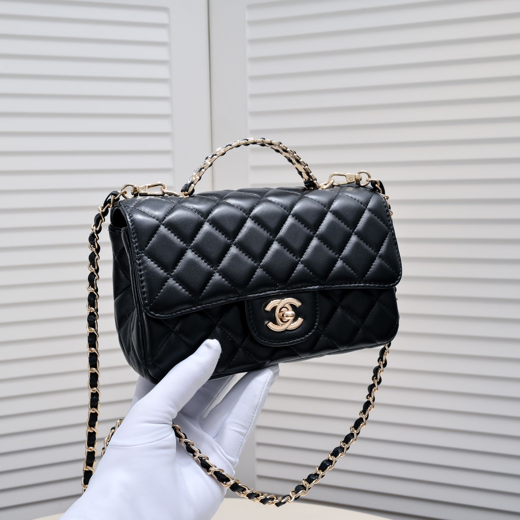 Chanel 23A Diamond Handle CF Mini Shoulder Bag Handbag