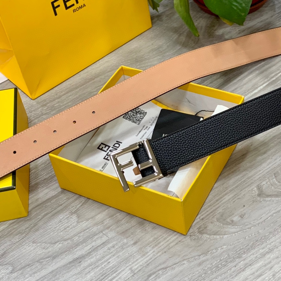 Fendi Leather Belts 1:1 Mirror Version