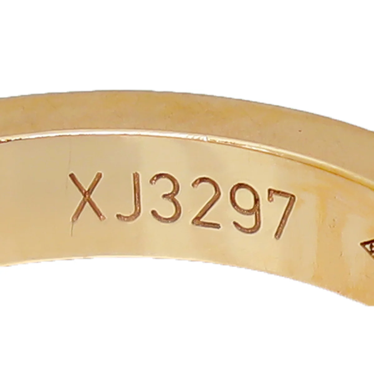 Cartier 18K Pink Gold Diamonds Ceramic Love 3 Hoops Ring 50