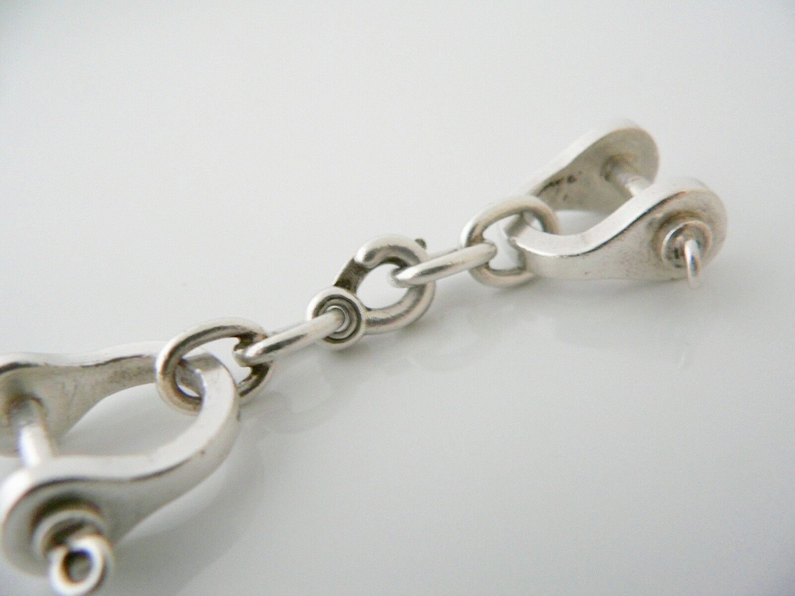 Tiffany & Co Silver Shackle Double Valet Key Ring Keyring Keychain Gift Love