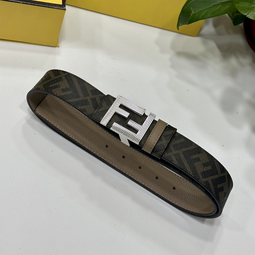 Fendi Leather Belts 1:1 Mirror Version