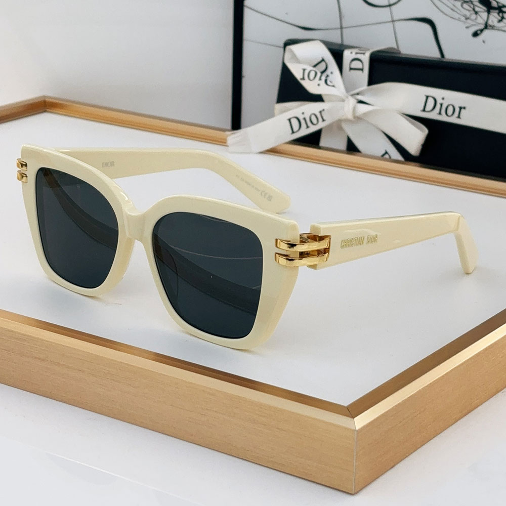 Dior Acetate Fibre Lrregular Lens sunglasses Top quality (Replica）