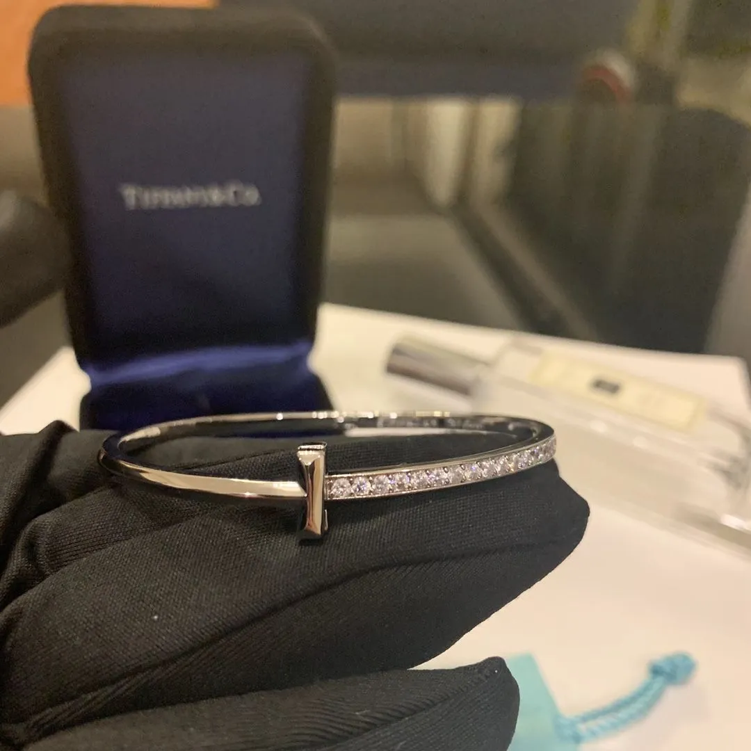 TOP Tiffany Female Tiffany T1 Unilateral Diamonds Fine Jewellery England Sale White Gold/Yellow Gold/Rose Gold