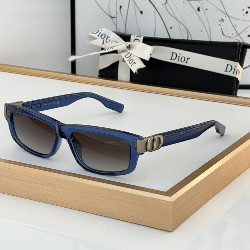 Dior Mirror Leg Stereoscopic Logo Acetate Fibre sunglasses Top quality  (Replica）