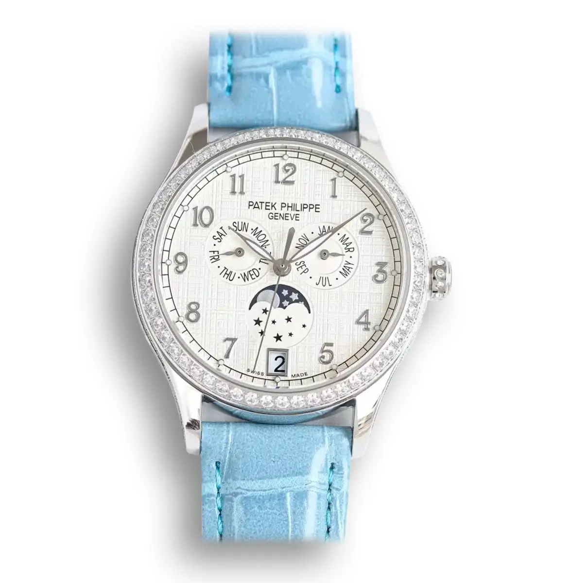 Complications 4947R ANNUAL CALENDAR, MOON PHASES.  38 mm,Steel,