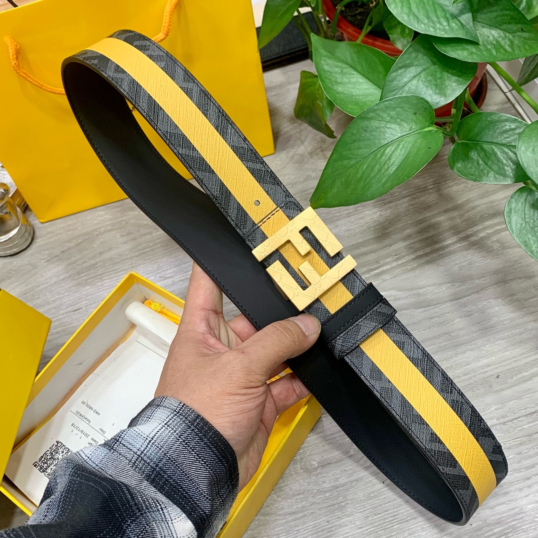Fendi Leather Belts 1:1 Mirror Version