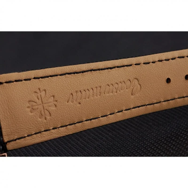 Chronograph Dial Black 43 mm, Rose Gold Plated