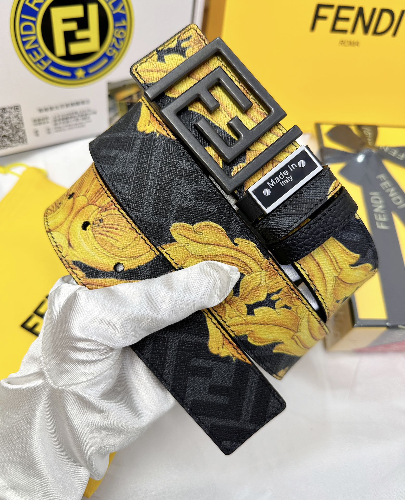 Fendi Leather Belts 1:1 Mirror Version