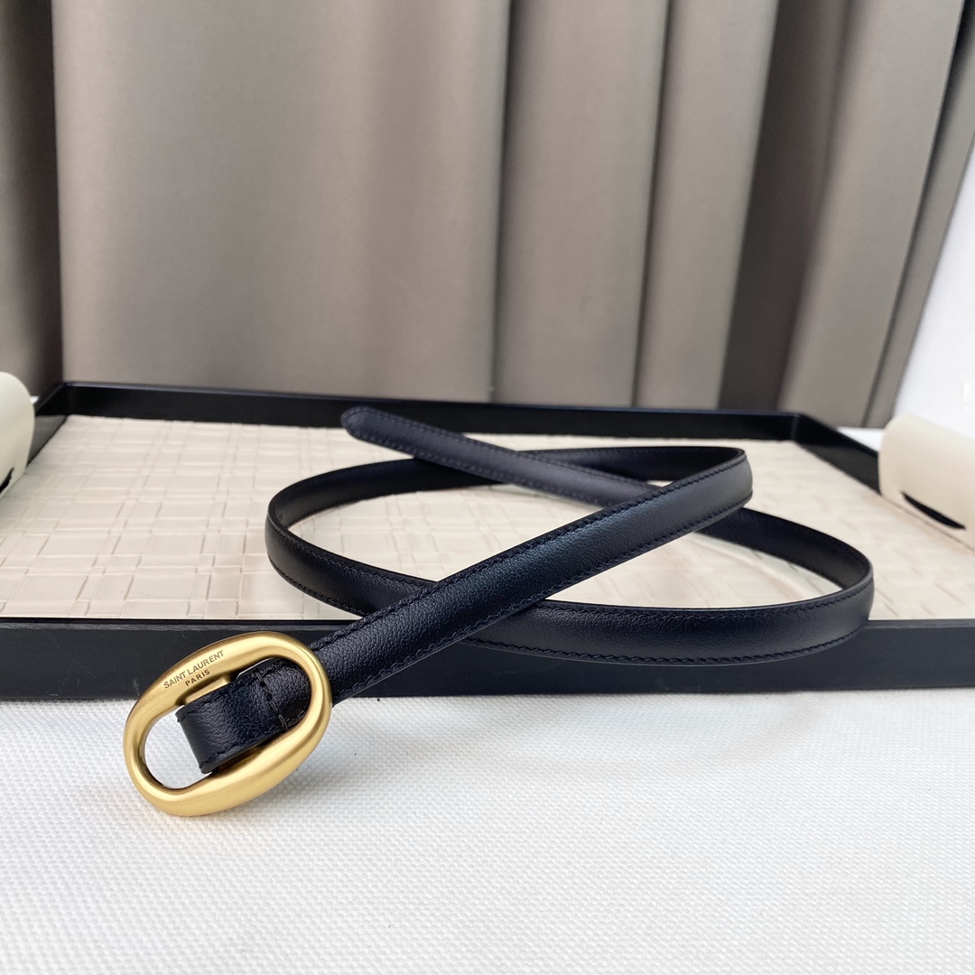 YSL Saint Laurent Leather Belts 1:1 Mirror Version