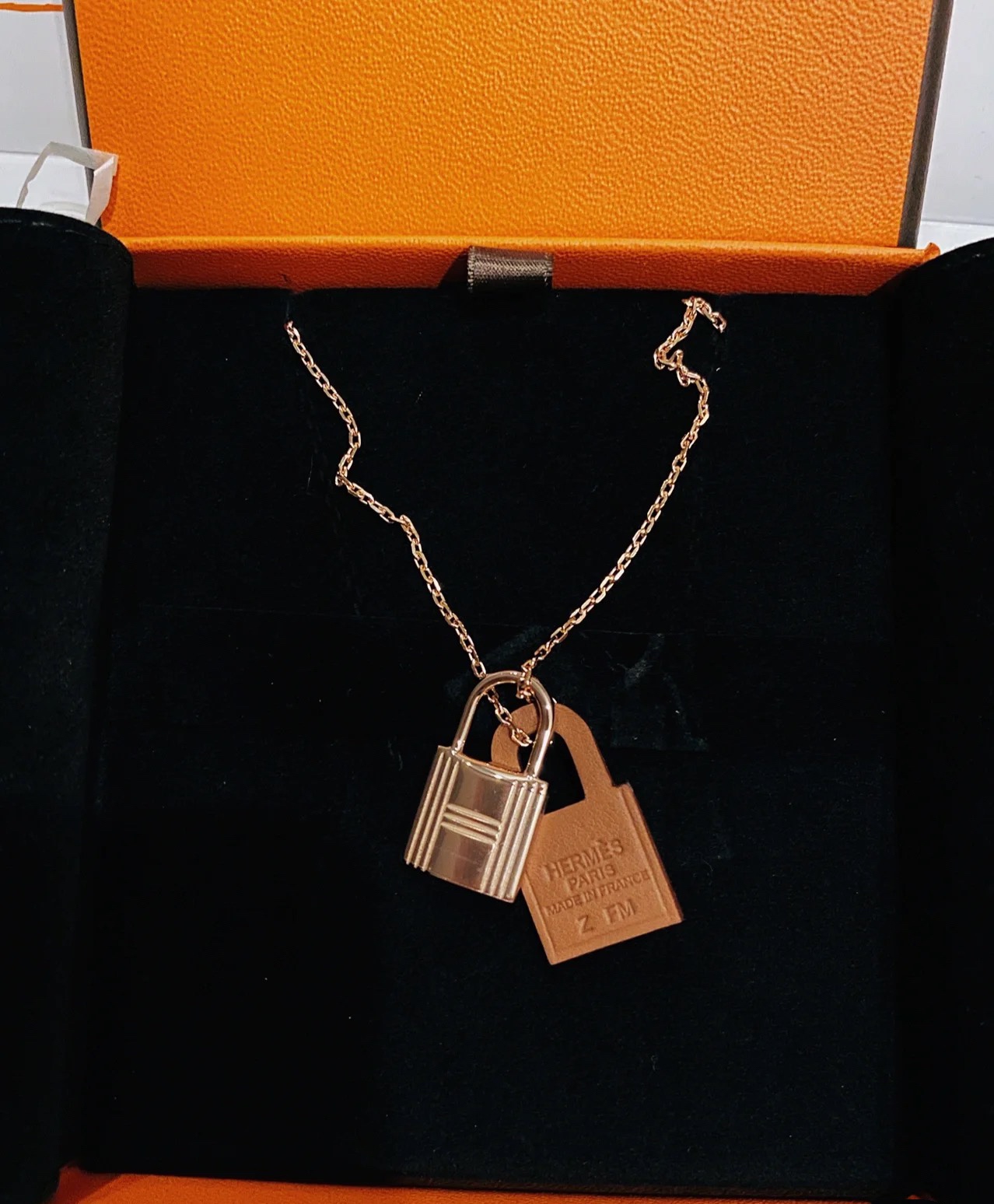 Hermes Double Lock Necklace