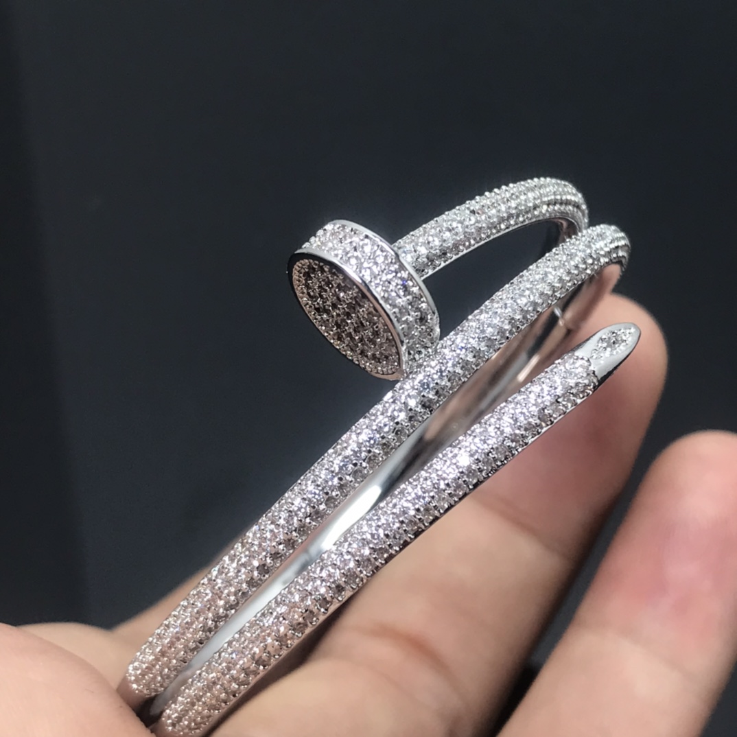 Cartier JUSTE UN CLOU BRACELET Dupe, Diamonds,Available in three colours
