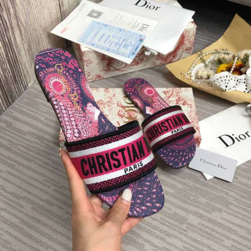Dior DWAY Slide Slipper Sandals (Replica)