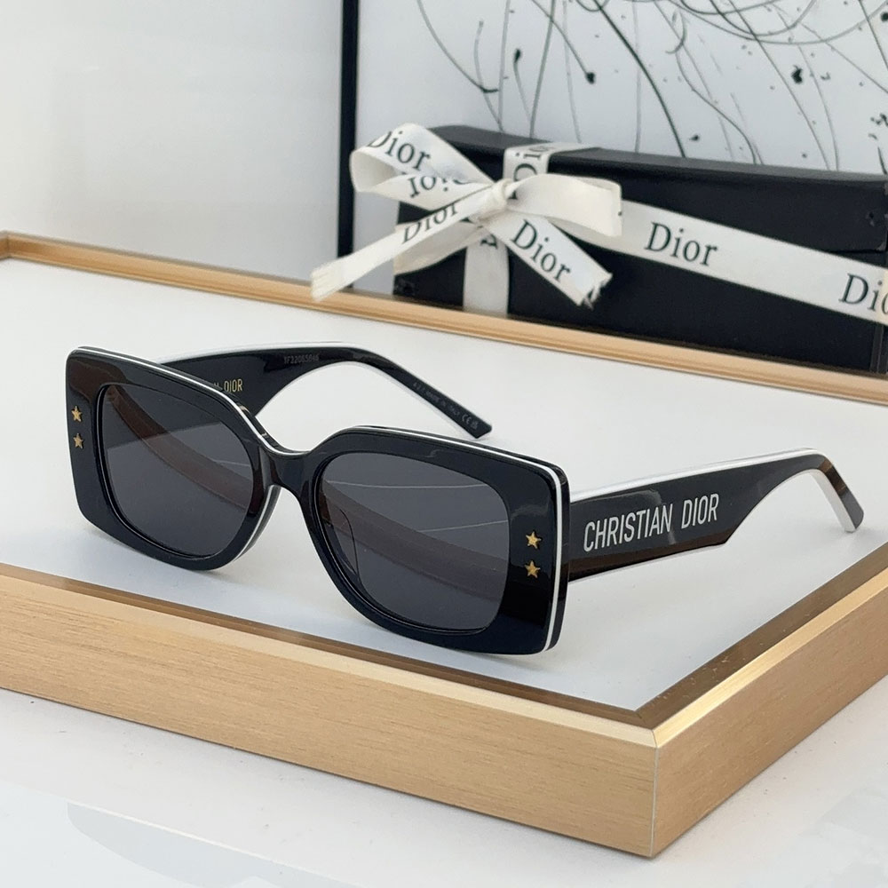 Dior Side Letter Plate Frame sunglasses Top quality (Replica）