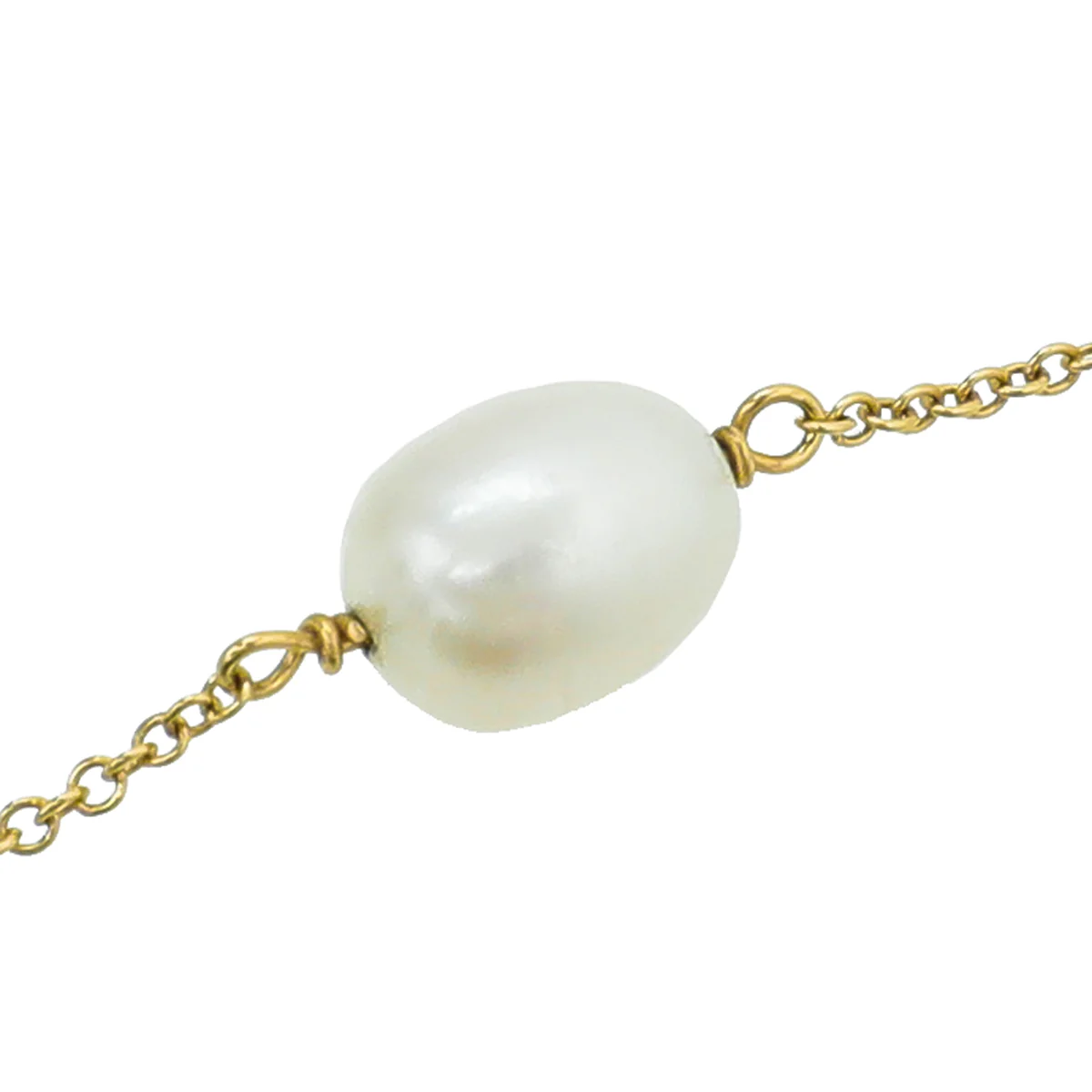 Tiffany & Co 18K Yellow Gold Elsa Peretti Pearls MOP By The Yard Bracelet