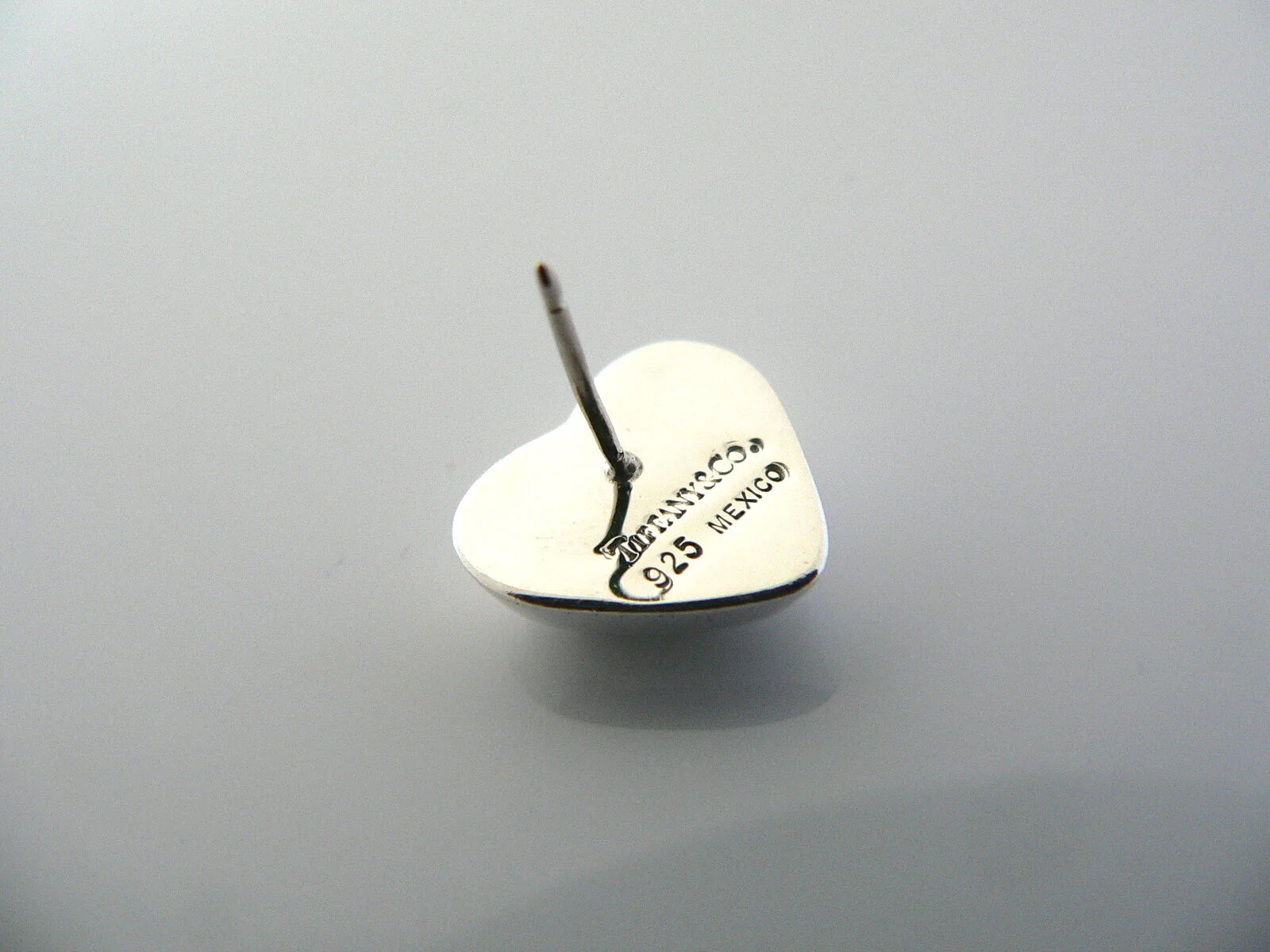 Tiffany & Co Silver Puffed Puff Heart Earrings Studs Rare Gift Love Anniversary