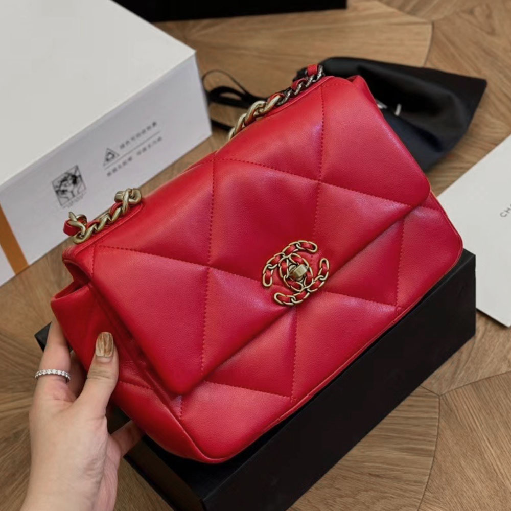 CHANEL 19 Flap Bag Small&Medium Chain Strap Shoulder Bag (Replica)
