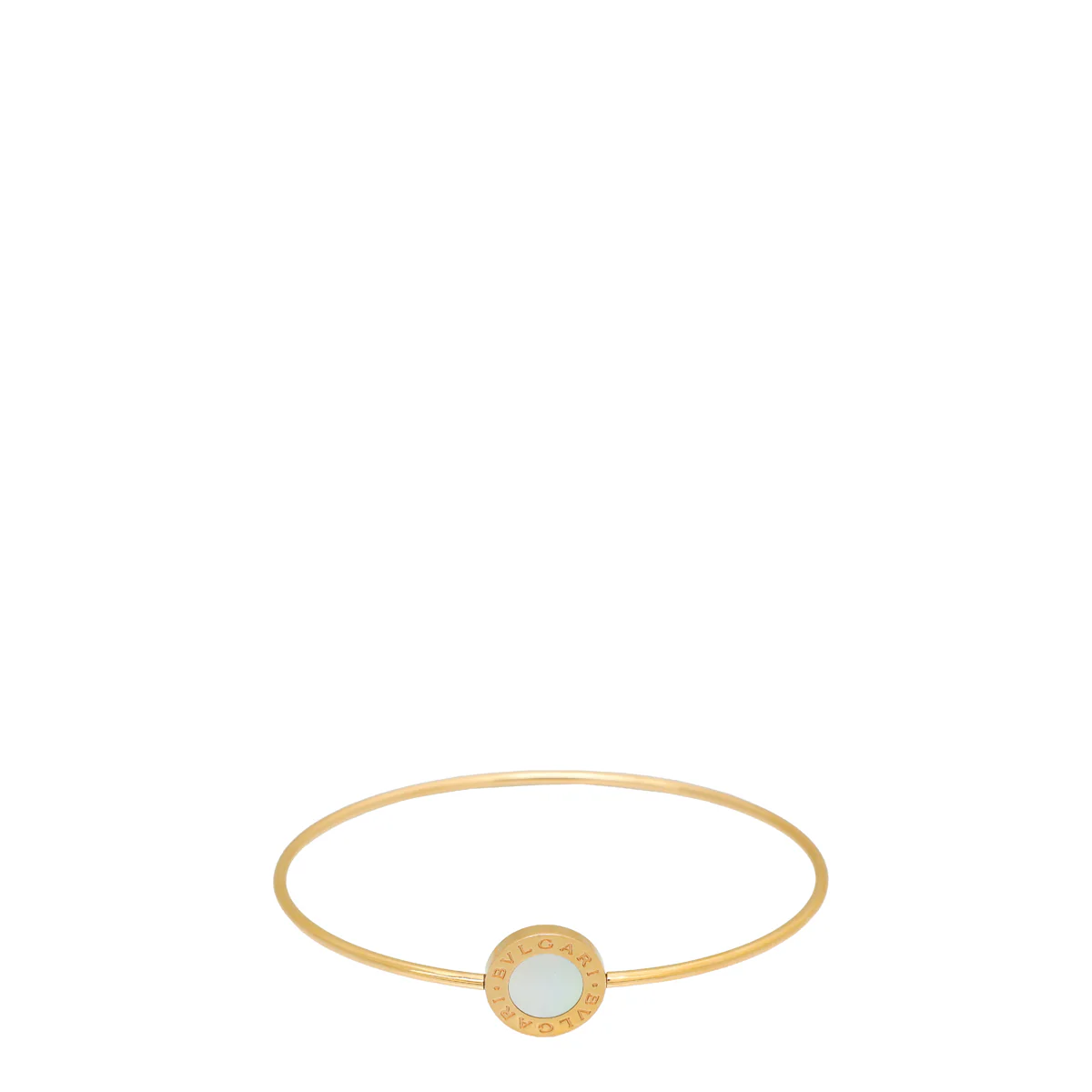 Bvlgari 18K Rose Gold MOP Bvlgari Wire Bracelet