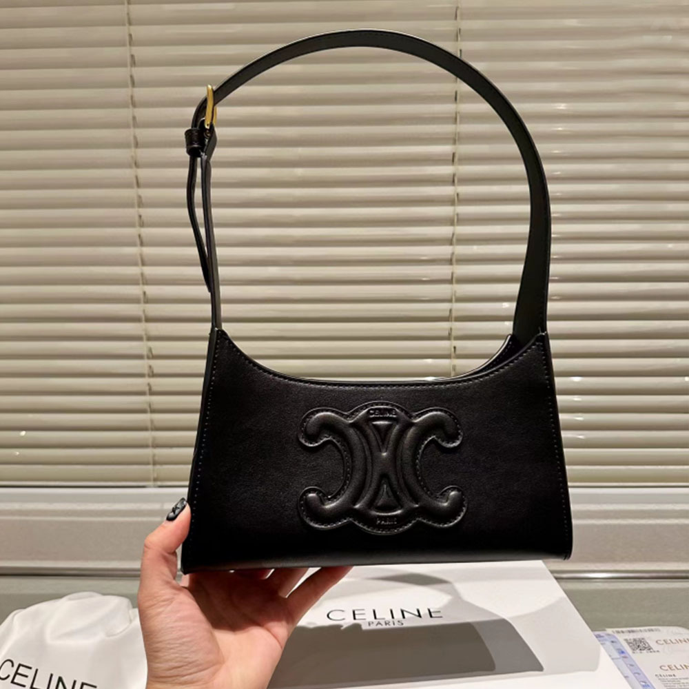 Celine Cuir Triomphe Relief Handbag Shoulder Bag(Replica)