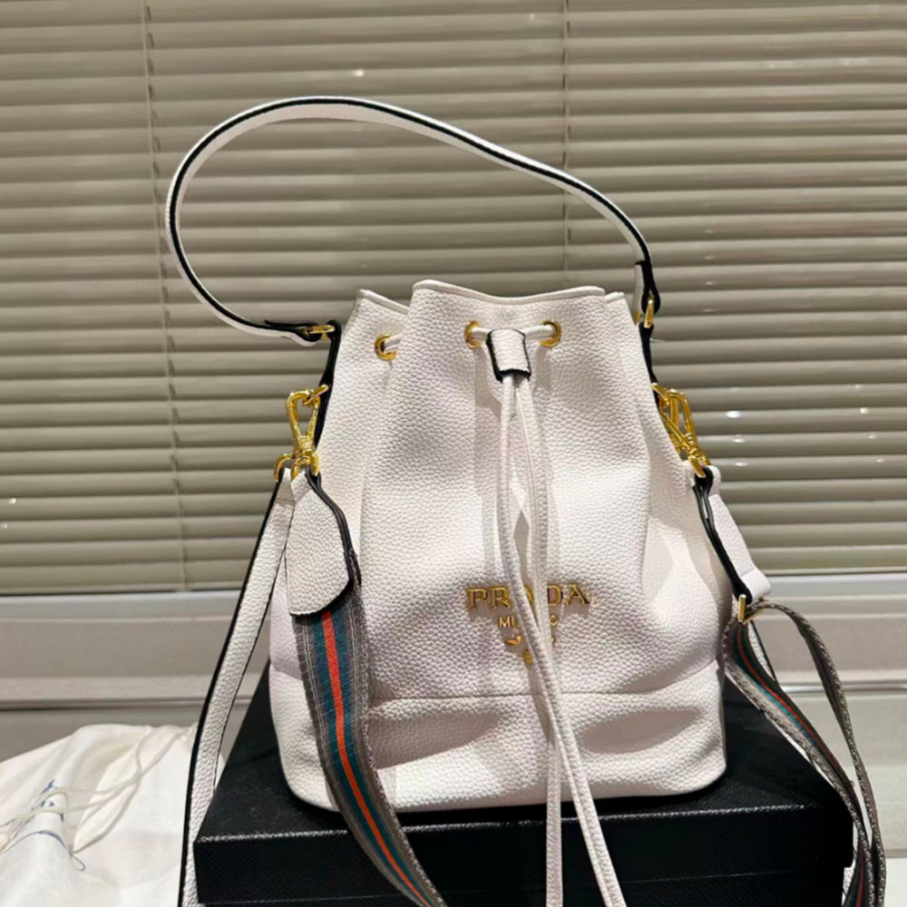 Prada Drawstring Cowhide Shoulder Bag Handbag（Replica）