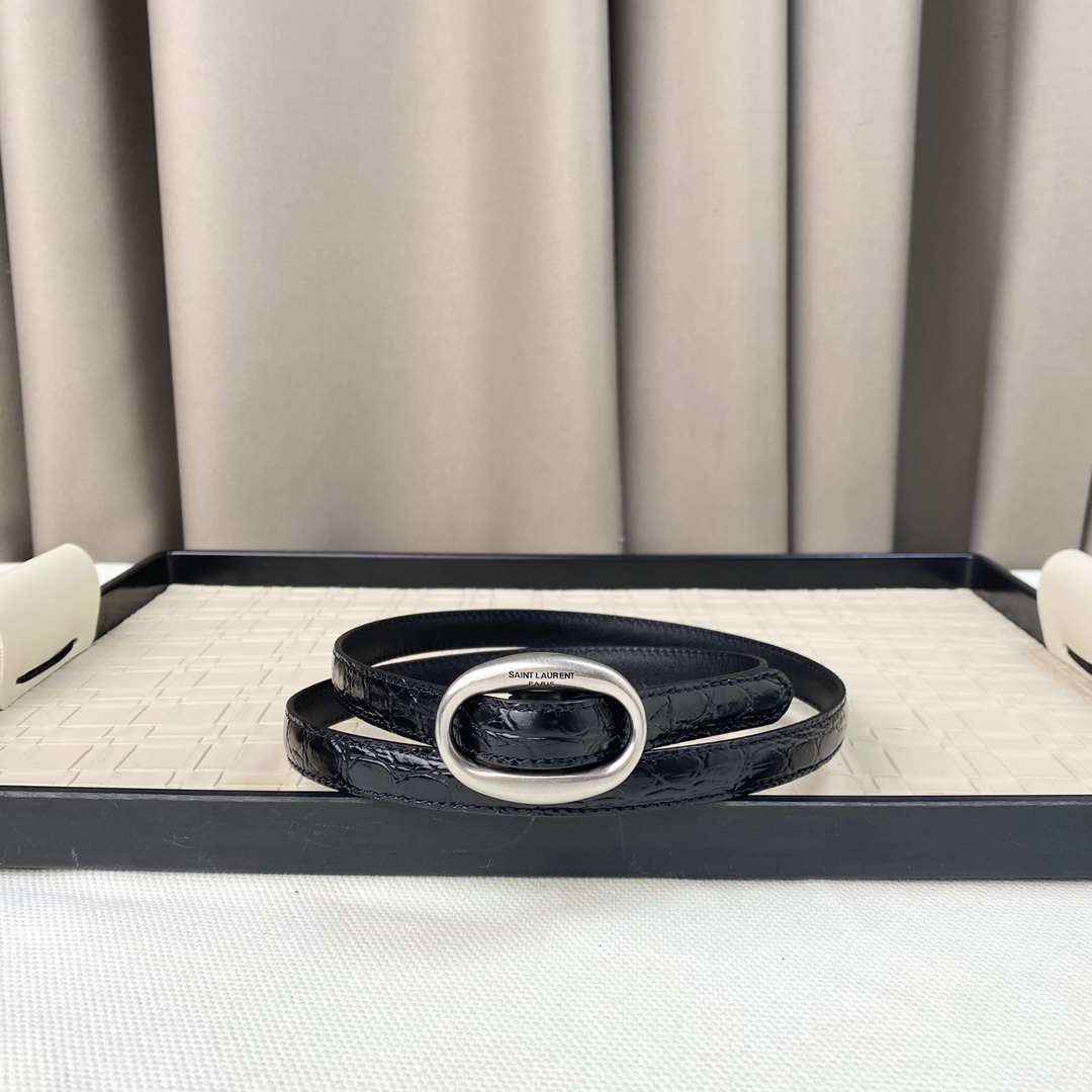 YSL Saint Laurent Leather Belts 1:1 Mirror Version