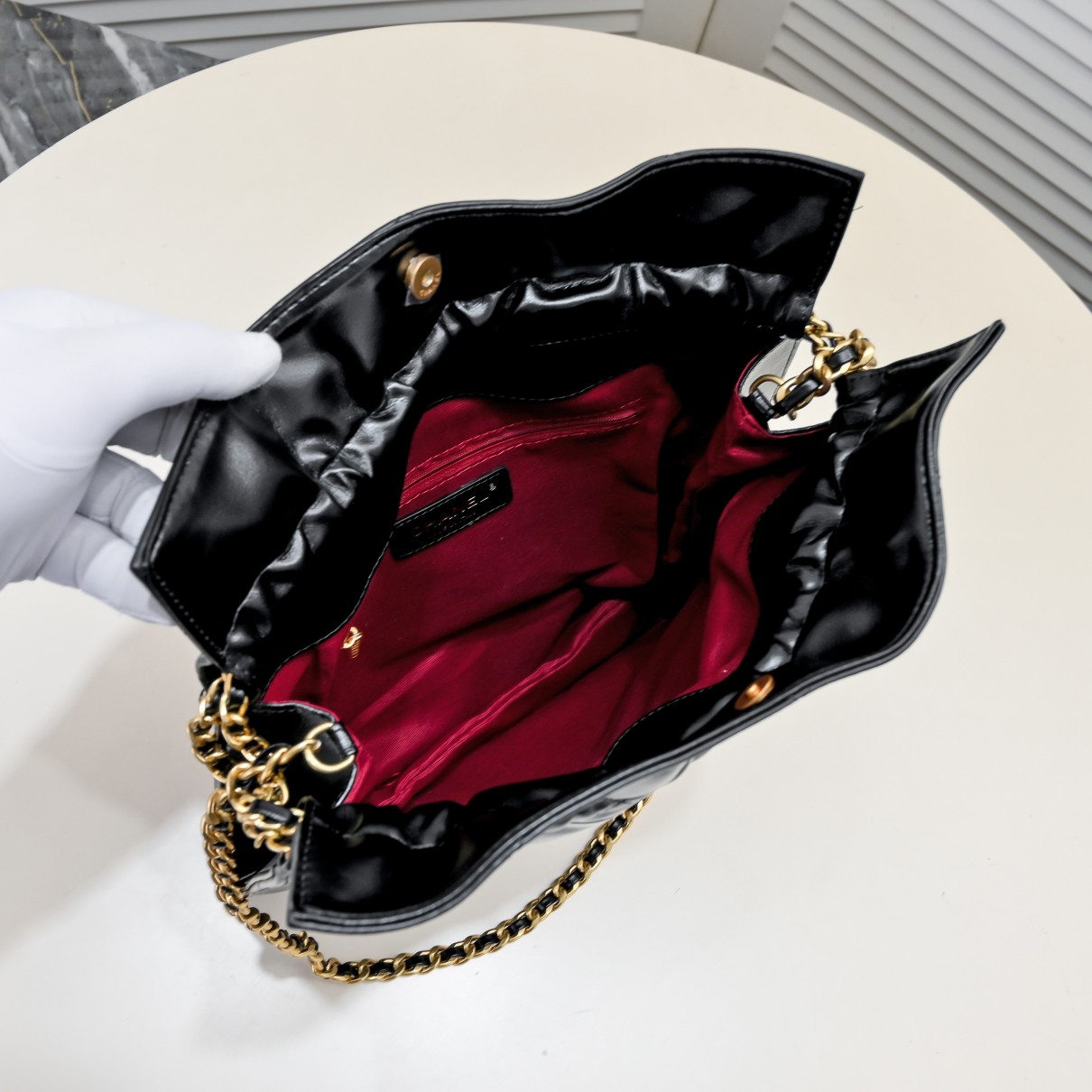 Chanel Drawstring Trash Bag Shoulder Bag Handbag