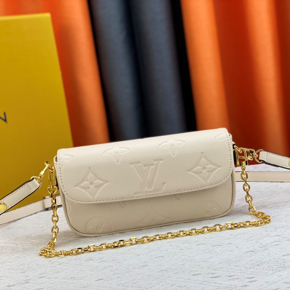 Louis Vuitton LV Leather Baguette Shoulder Bag Handbag M82210&M81911 (Replica)