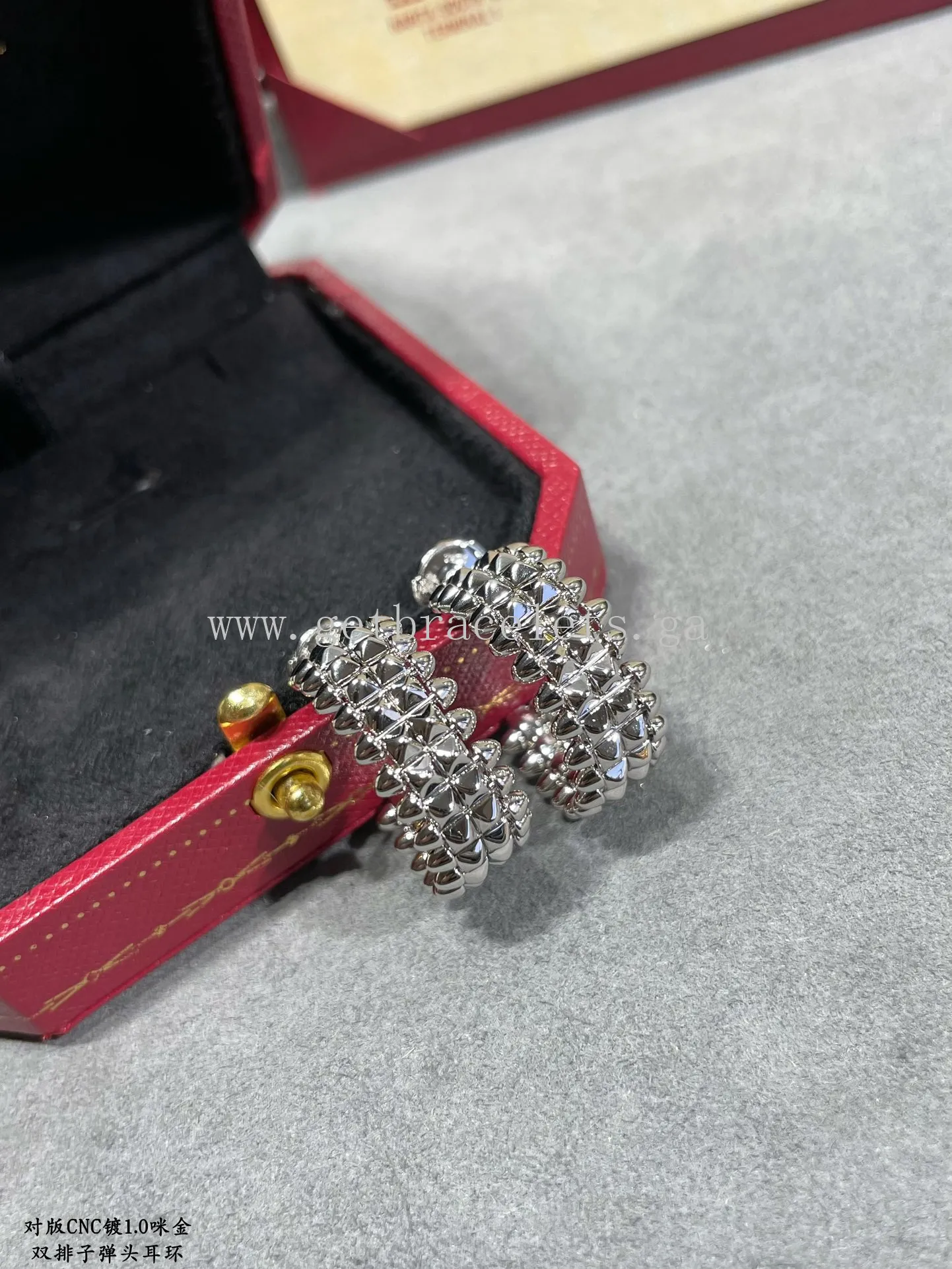 Clash de Cartier Earrings Double-Row Model Rose Gold/Yellow Gold/White Gold