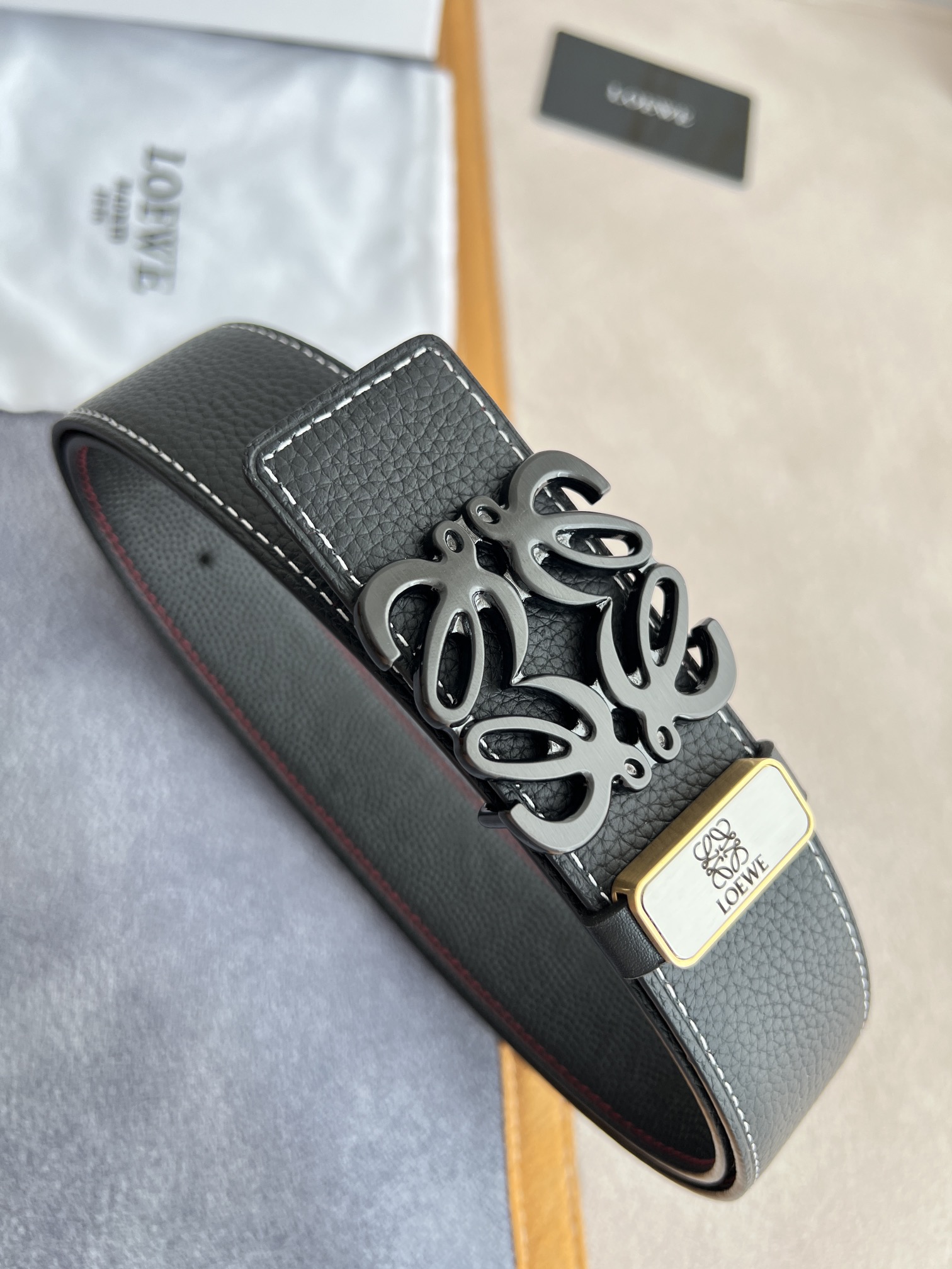 Loewe Leather Belts 1:1 Mirror Version