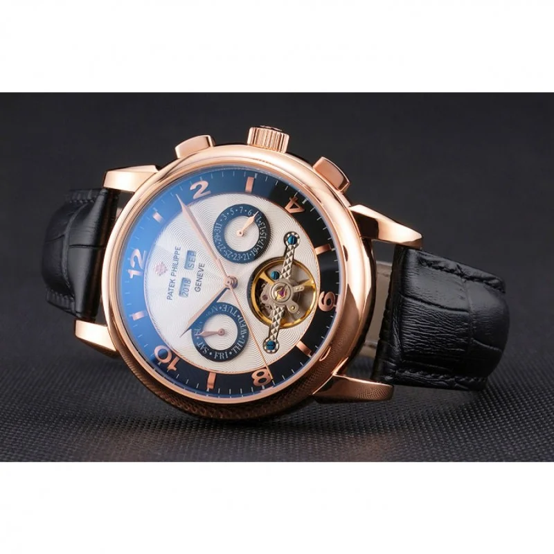 Perpetual Calendar Tourbillon Two Dial 44 mm, Rose Gold Plated