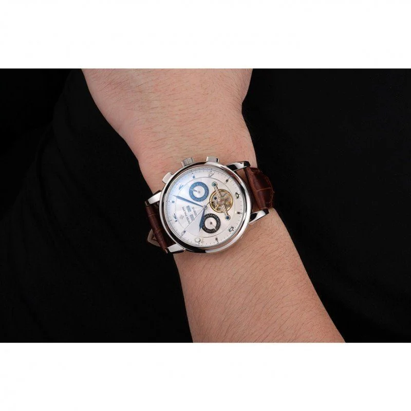 Perpetual Calendar Tourbillon Dial White 44 mm, Stainless Steel