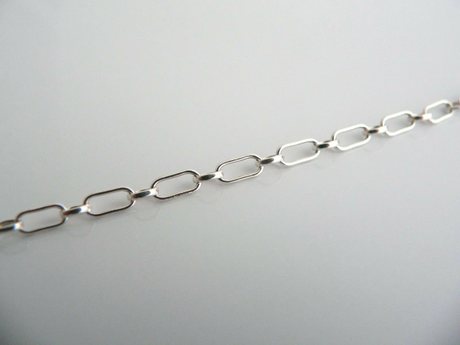 Tiffany & Co Silver 18K Gold Locks Bracelet Bangle Oval Link Chain Gift Love