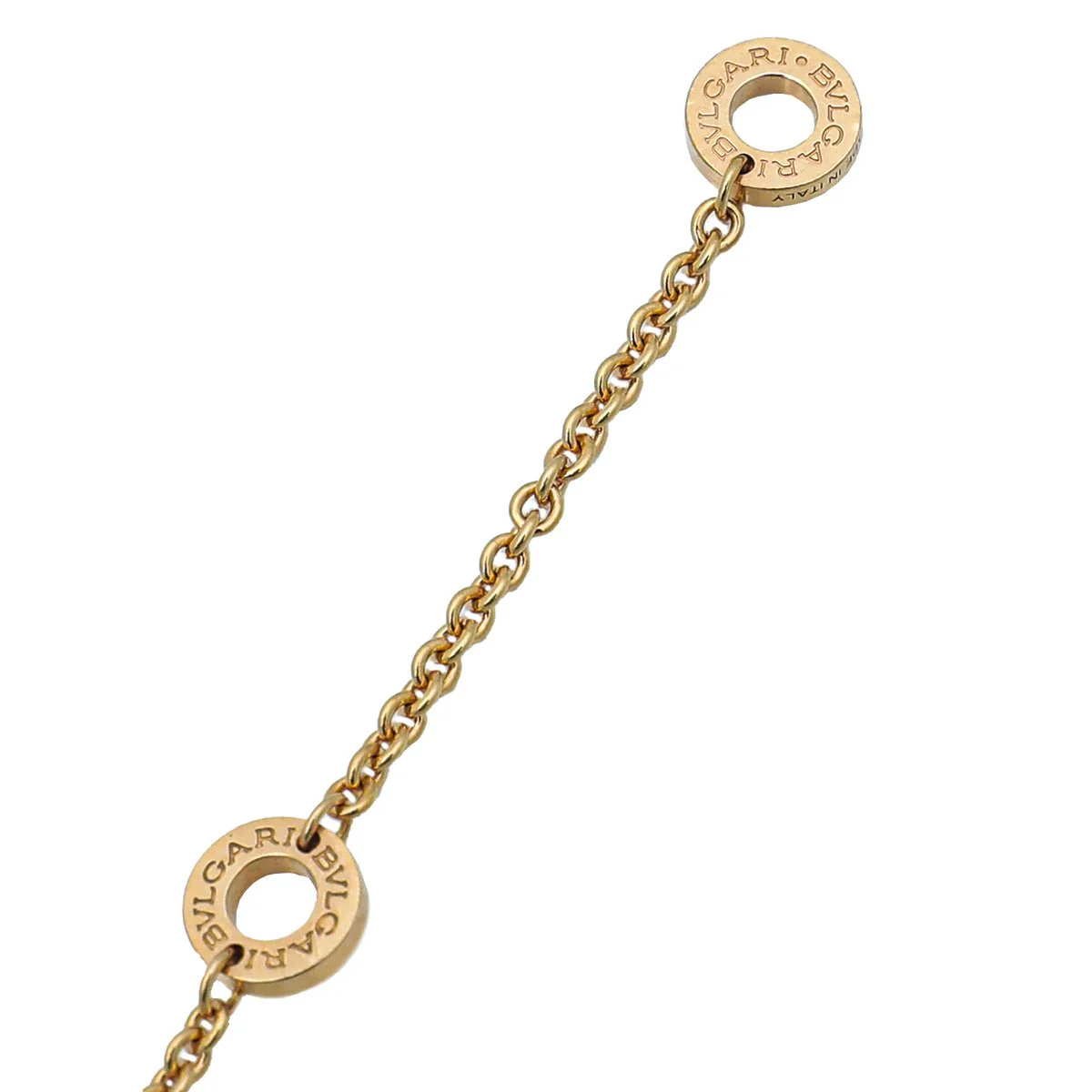 Bvlgari 18K Pink Gold White Ceramic B.Zero 1 Pendant Necklace