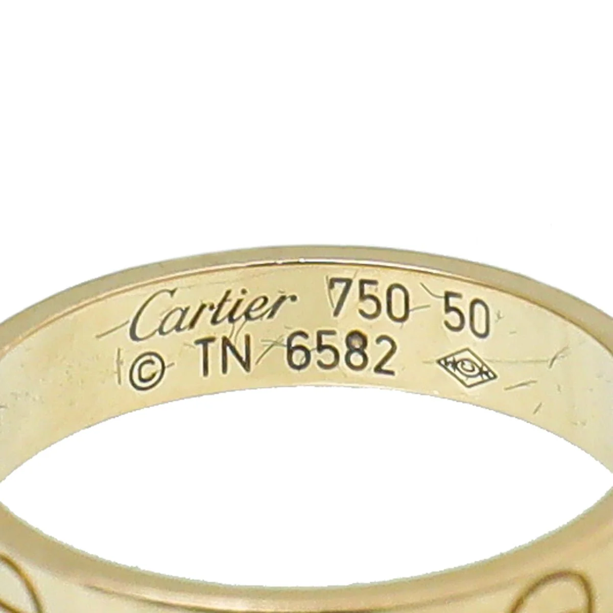 Cartier 18K Yellow Gold Love Small Model Ring 50