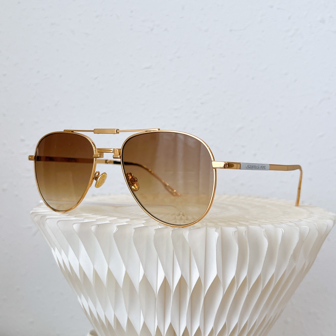 Dior Metal Frame Sunglasses Top Quality (Replica）