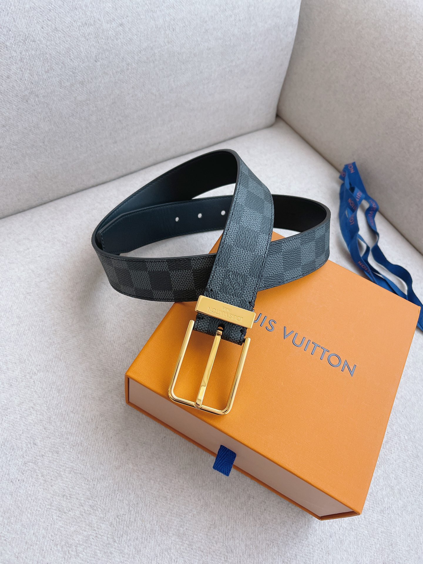 Louis Vuitton LV Leather Belts 1:1 Mirror Version
