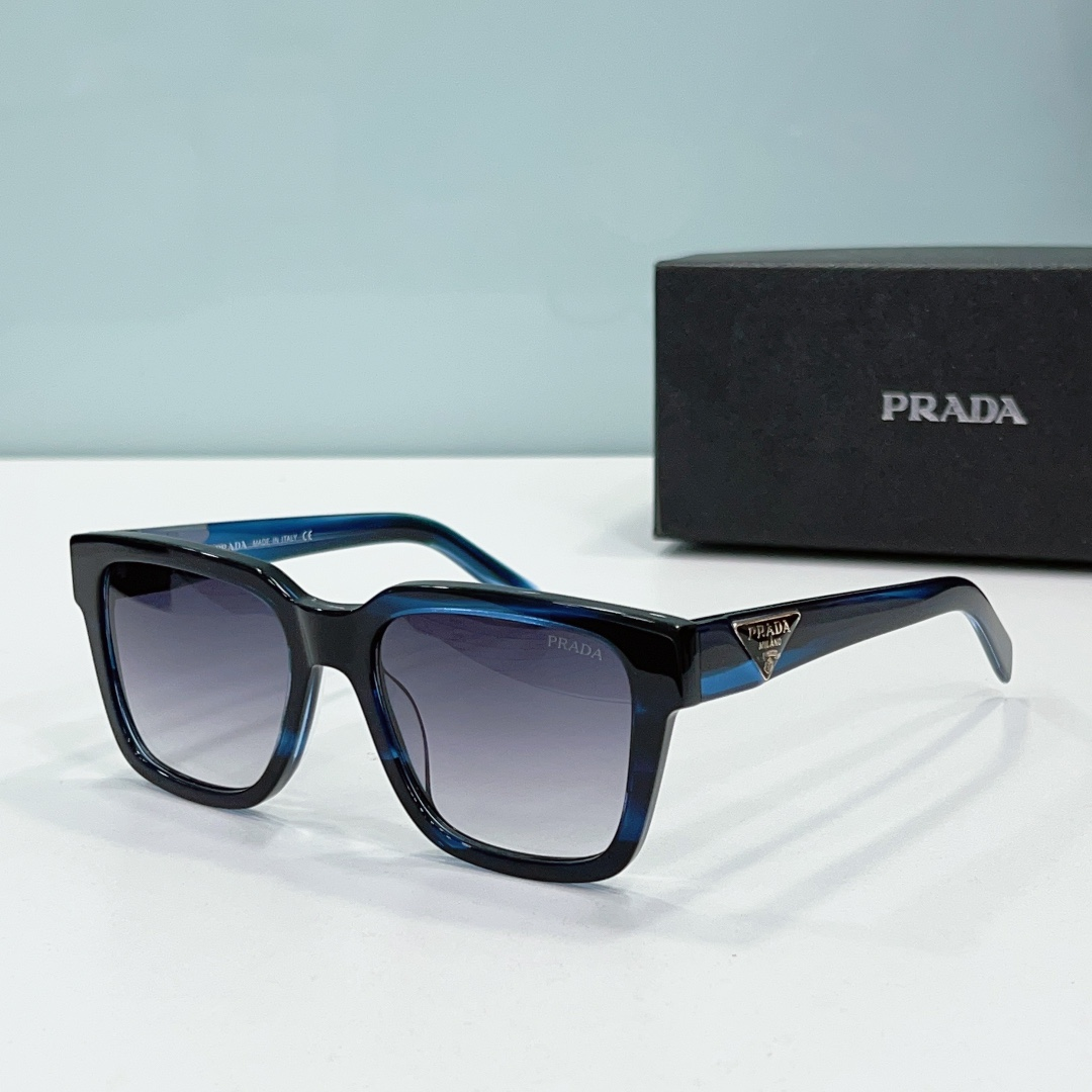 Prada  Mirror leg Stereoscopic Sign  sunglasses Top quality （Replica）