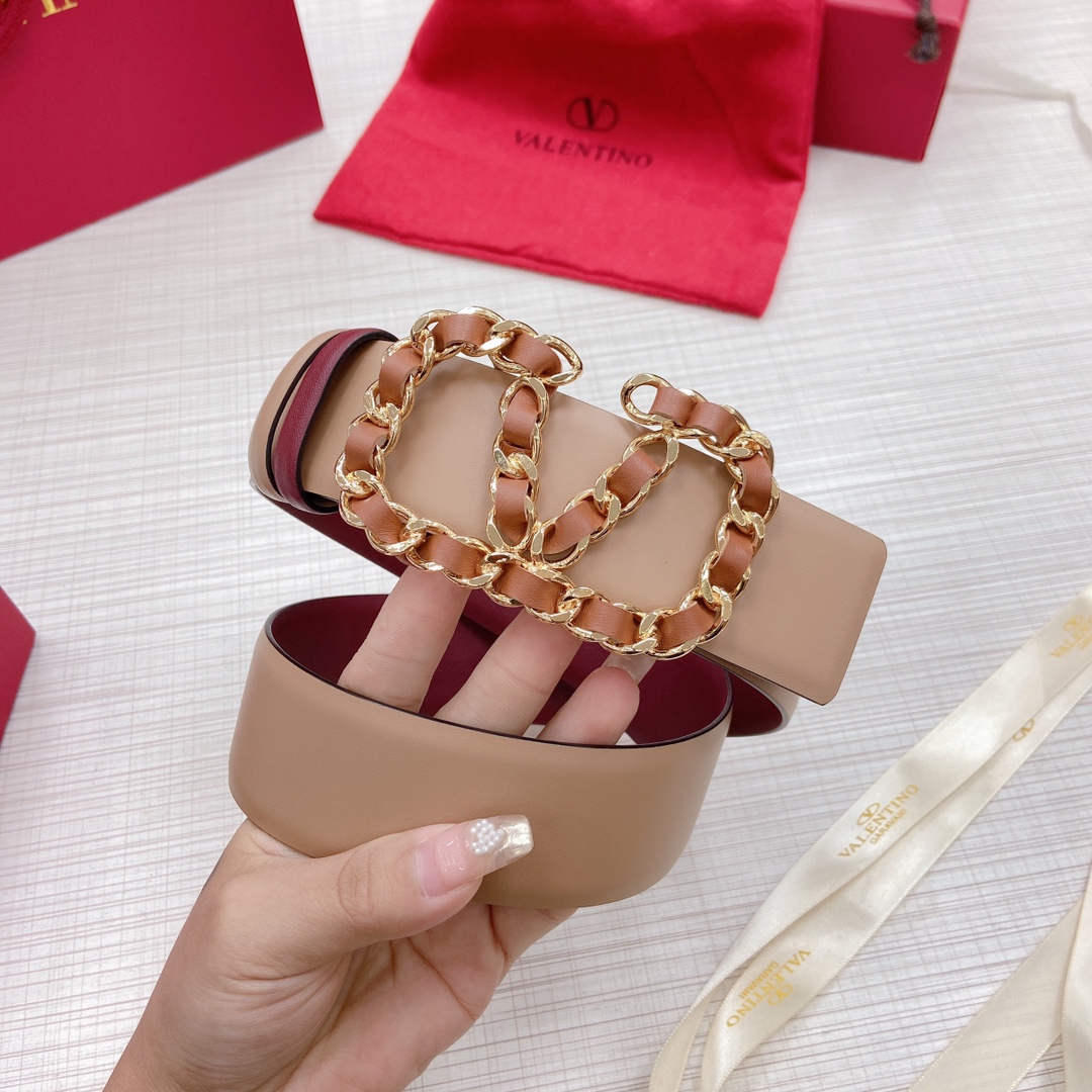 Valentino Leather Belts 1:1 Mirror Version