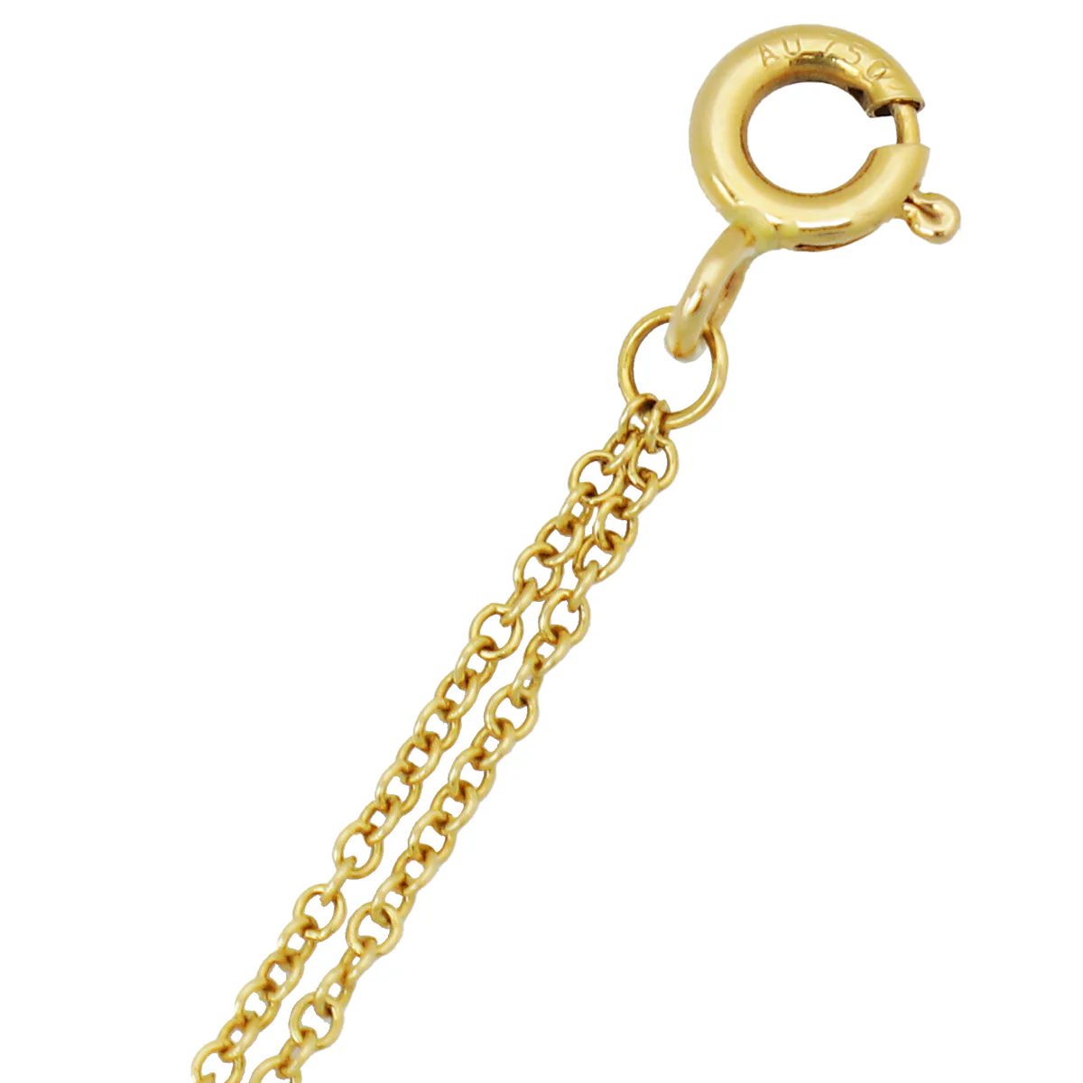 Tiffany & Co 18K Yellow Gold Infinity Double Chain Bracelet