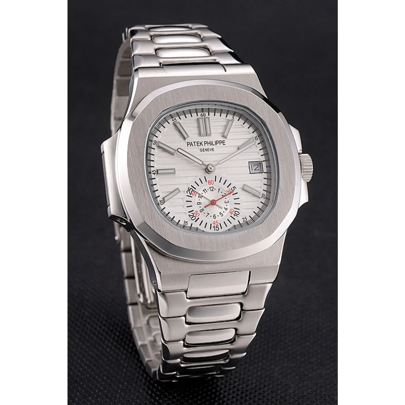 Nautilus 5980/1A-019 Dial White 40 mm, Stainless Steel