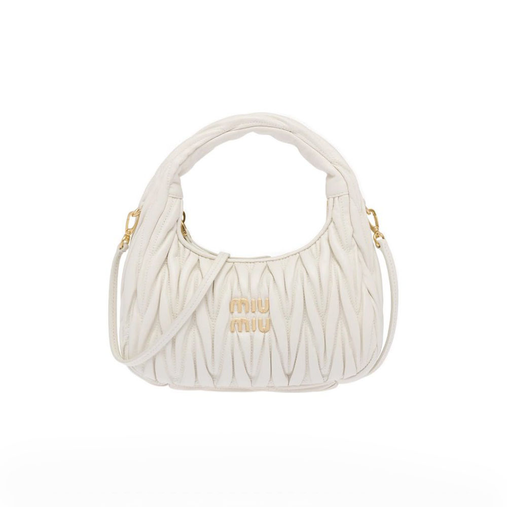Miumiu Wander matelassé hobo Shoulder bag Mini&Small Handbag(Replica)