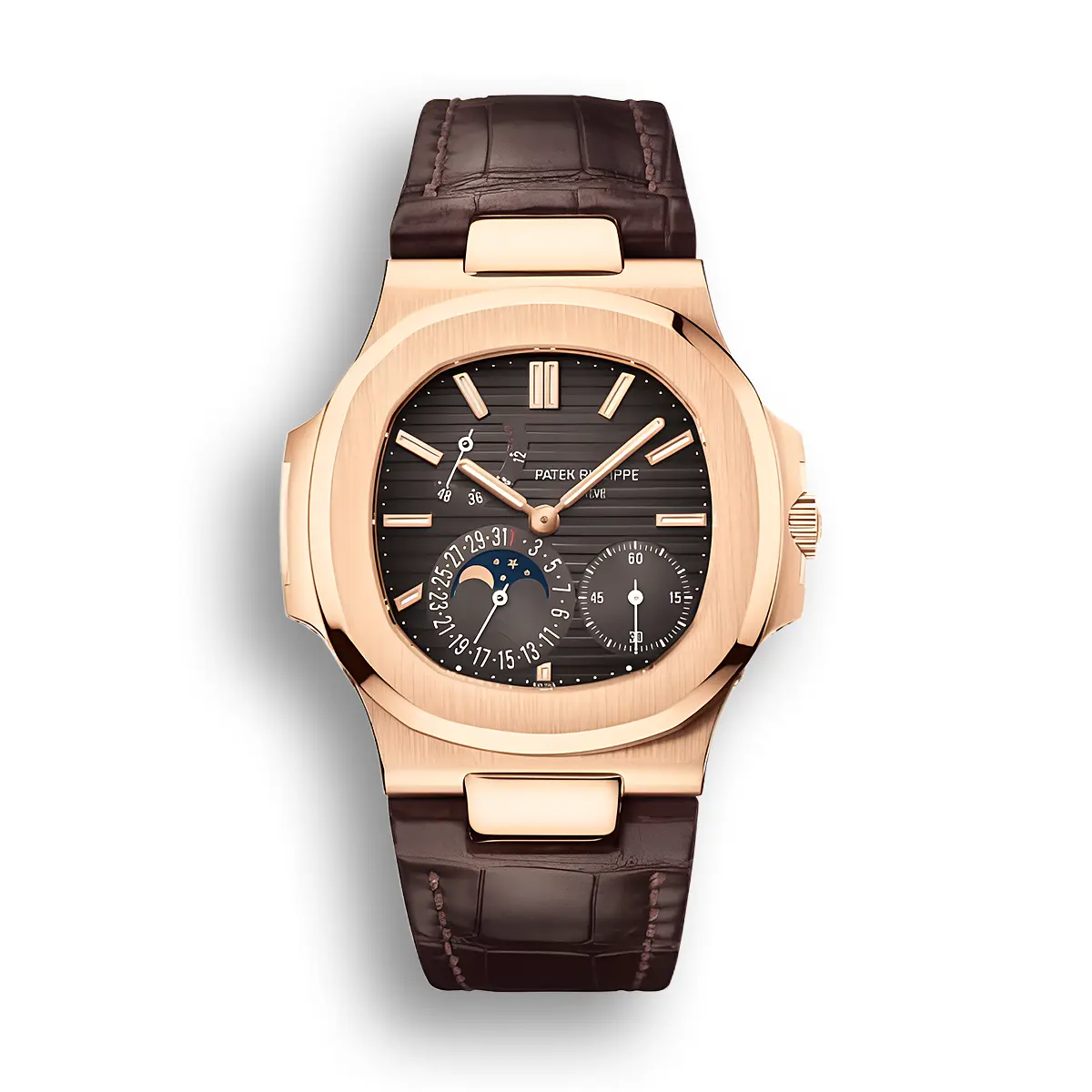 Nautilus 5712R-001 Moon phases. 40 mm,Rose gold