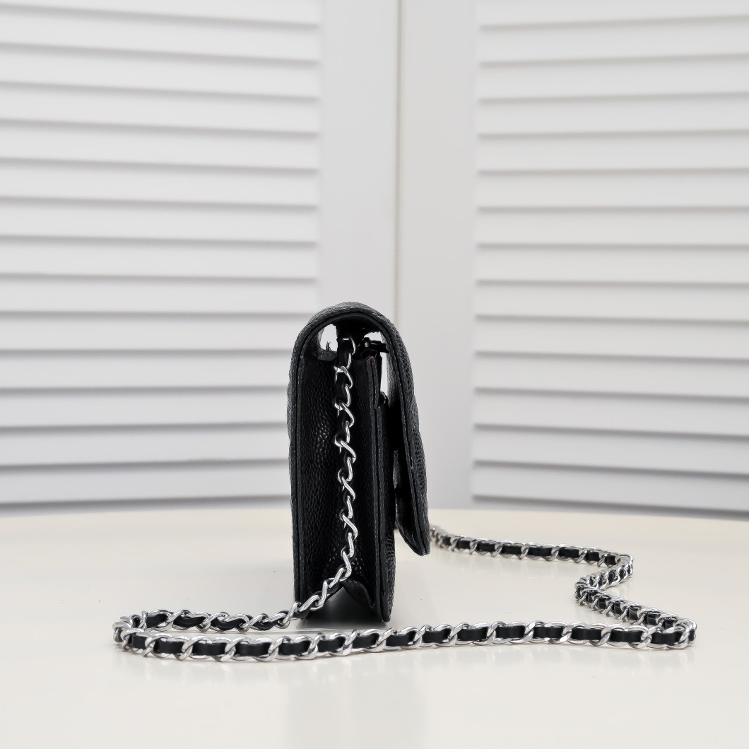 Chanel Woc Caviar Classic Silver Hardware Shoulder Bag Handbag